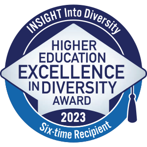 INSIGHT Into Diversity: Higher Education Excellence in Diversity Award 2023 - Six Time Recipient 