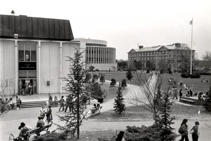 Adelphi campus looking southwest, 1978